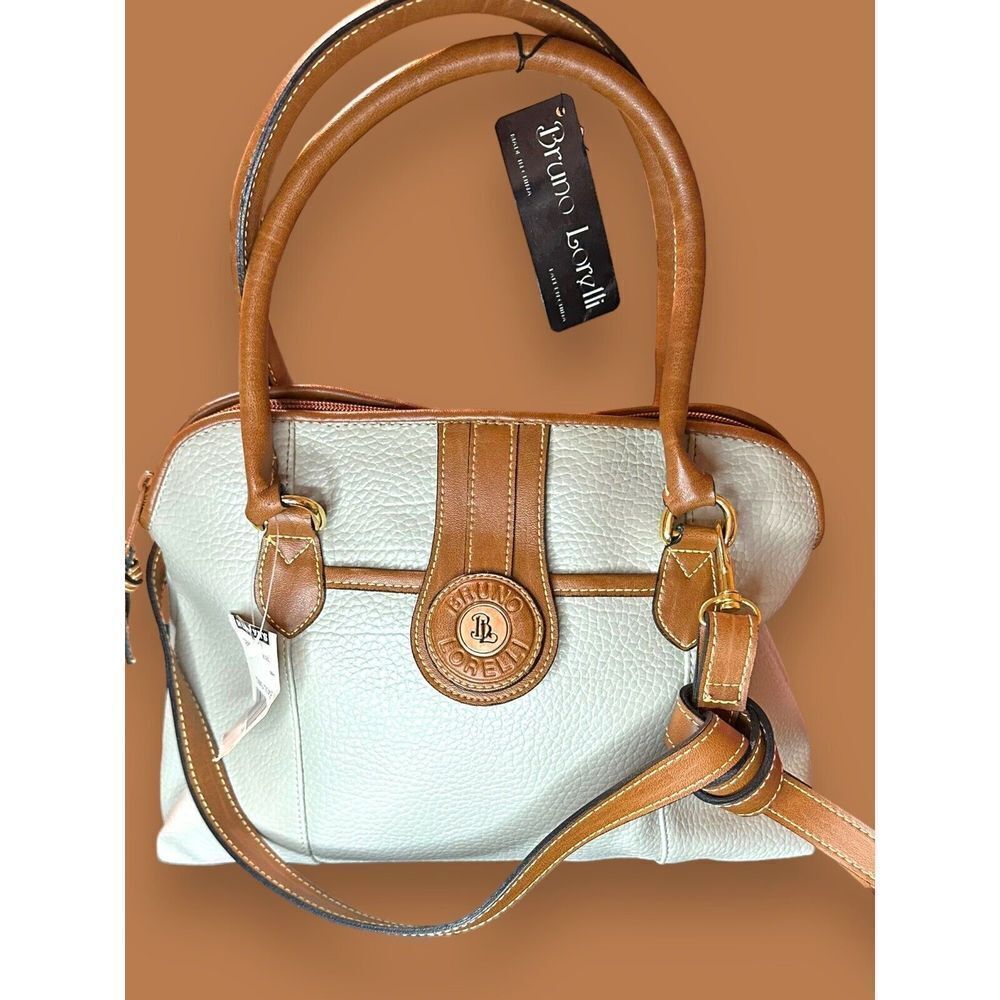 Vintage Bruno Lorelli Purse High End Pebble Leather Handbag NWT Mervyns